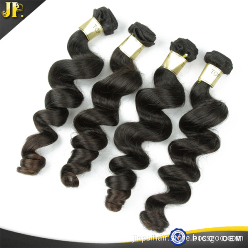Top 8A Loose Wave Indian Human Hair Natural Color Virgin Cuticle Hair